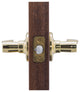 Passage Lever, Polished Brass