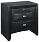 Modern Contemporary Bedroom 2-Piece SetKing Bedroom Set Black