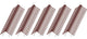 Straight Wood Skirt Hangers With Chrome Clips and Mahogany Finish, Set of 100