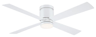 Kwartet 52" Indoor/Outdoor Ceiling Fan With LED Light Matte White