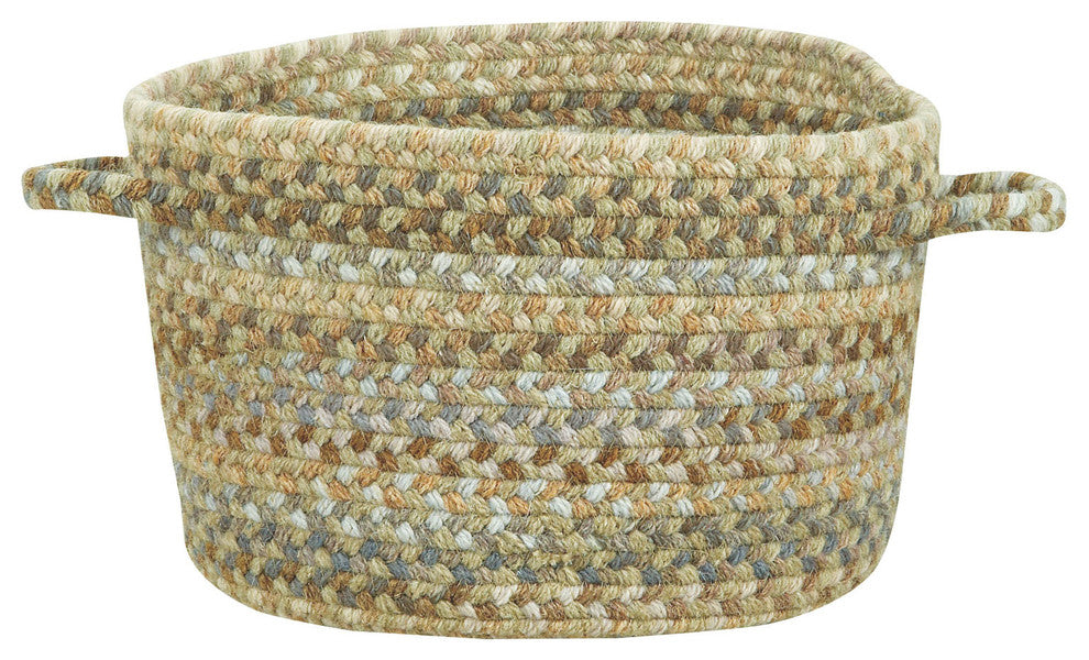 Manchester Braided Basket, Beige Hues, 20"x20"x12"