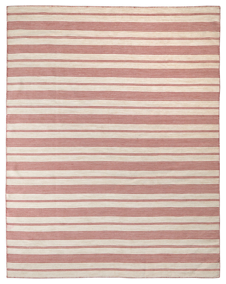 Weave & Wander Granberg Eco-Friendly PET Rug, Red, 10' X 14'