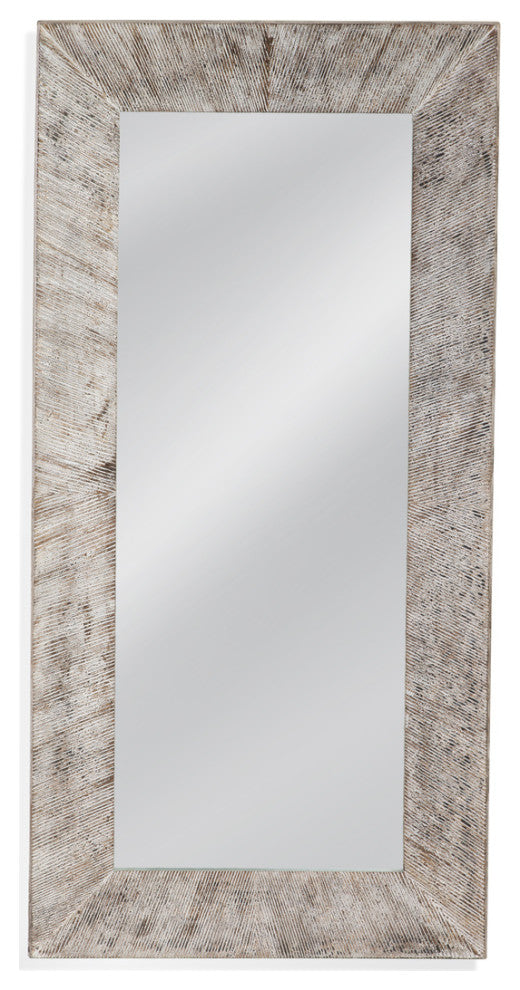 Jameston Floor Mirror - Distressed White