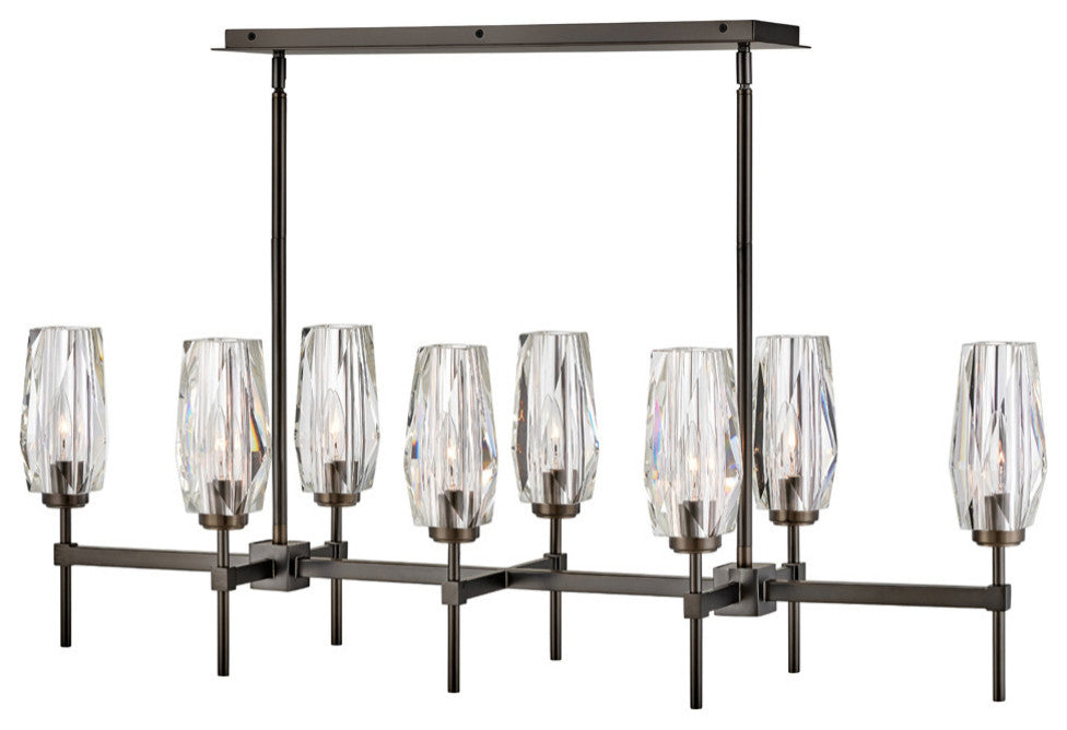 Hinkley Lighting 38256 Ana 8 Light 46"W Linear Chandelier - Heritage Brass