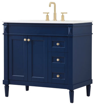 Home Living 21" Transitional Blue-Light Bathroom Vanity