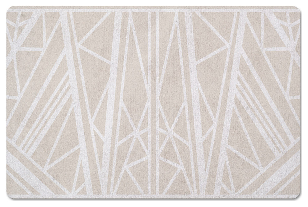 Monochromatic Flowers 34x21 Bath Mat