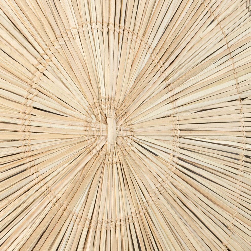Palm Sun Circle, Artisan Crafted, Malawi, Natural, 35.5"