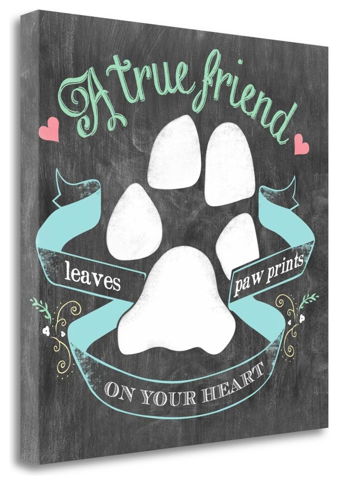"Paw Prints" By Longfellow Designs, Giclee Print on Gallery Wrap Canvas