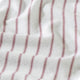 Bare Home Cotton Flannel Sheet Set, Ticking Stripe - White/Burgundy, Twin Xl