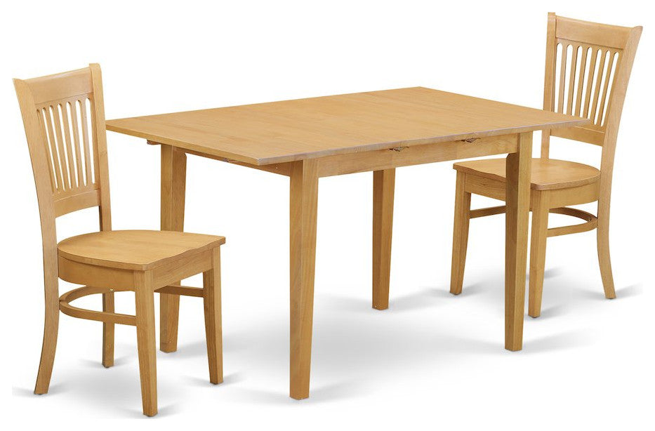 3 Pc Kitchen Table Set - Kitchen Dinette Table And 2 Dinette Chairs