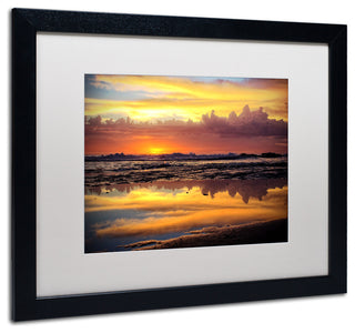'Morning Reflections' Matted Framed Canvas Art by Beata Czyzowska Young