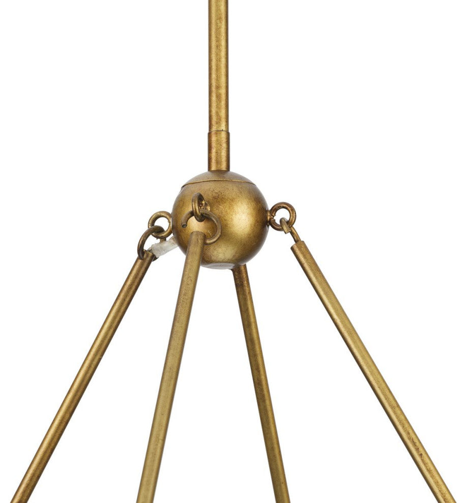 Laurel Collection 8-Light Transitional Chandelier, Gold Ombre