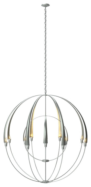 Double Cirque Large Scale Chandelier, Vintage Platinum Finish