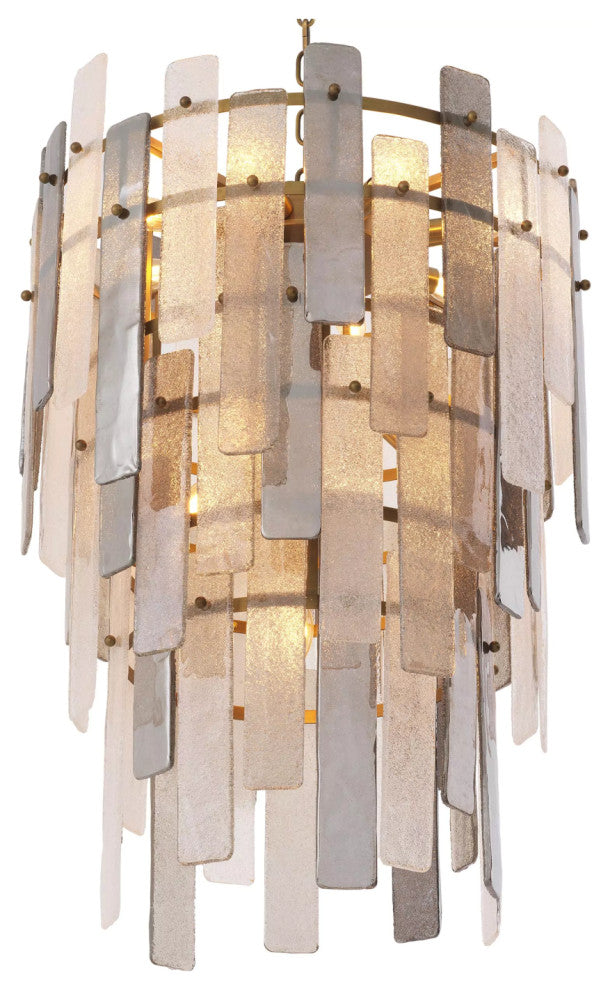 Glass Sheets Contemporary Chandelier | Eichholtz Greyson