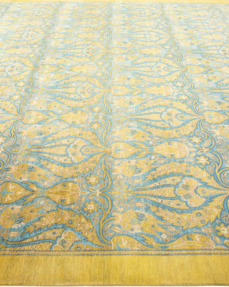 Annie, One-of-a-Kind Hand-Knotted Area Rug Green, 8'3"x10'0"