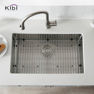 KIBI Handcrafted Undermount Single Bowl 16 Gauge Stainless Steel Kitchen Sink, 3