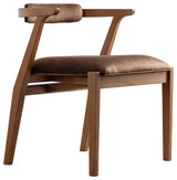 Ellis Dining Chair Brown With Brown Material