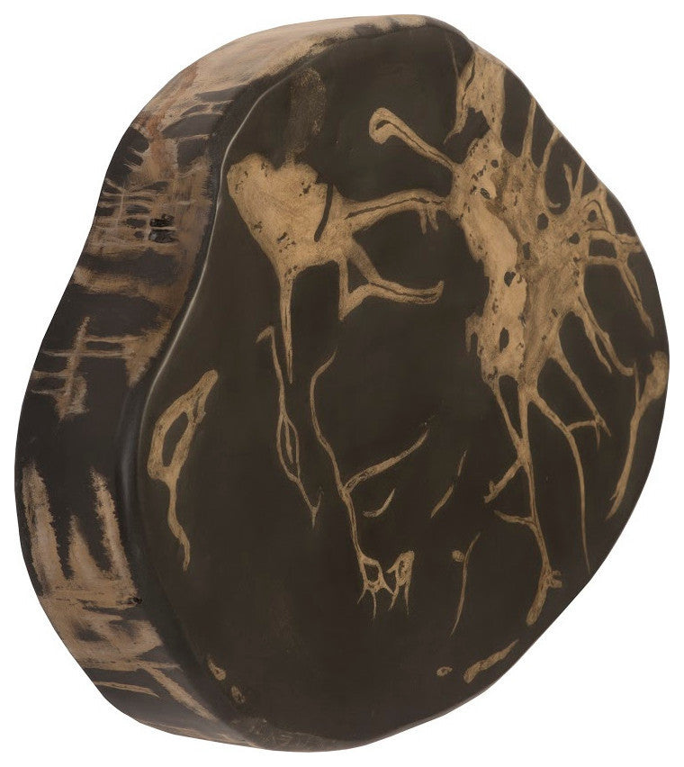 Cast Petrified Wood Wall Tile, Resin