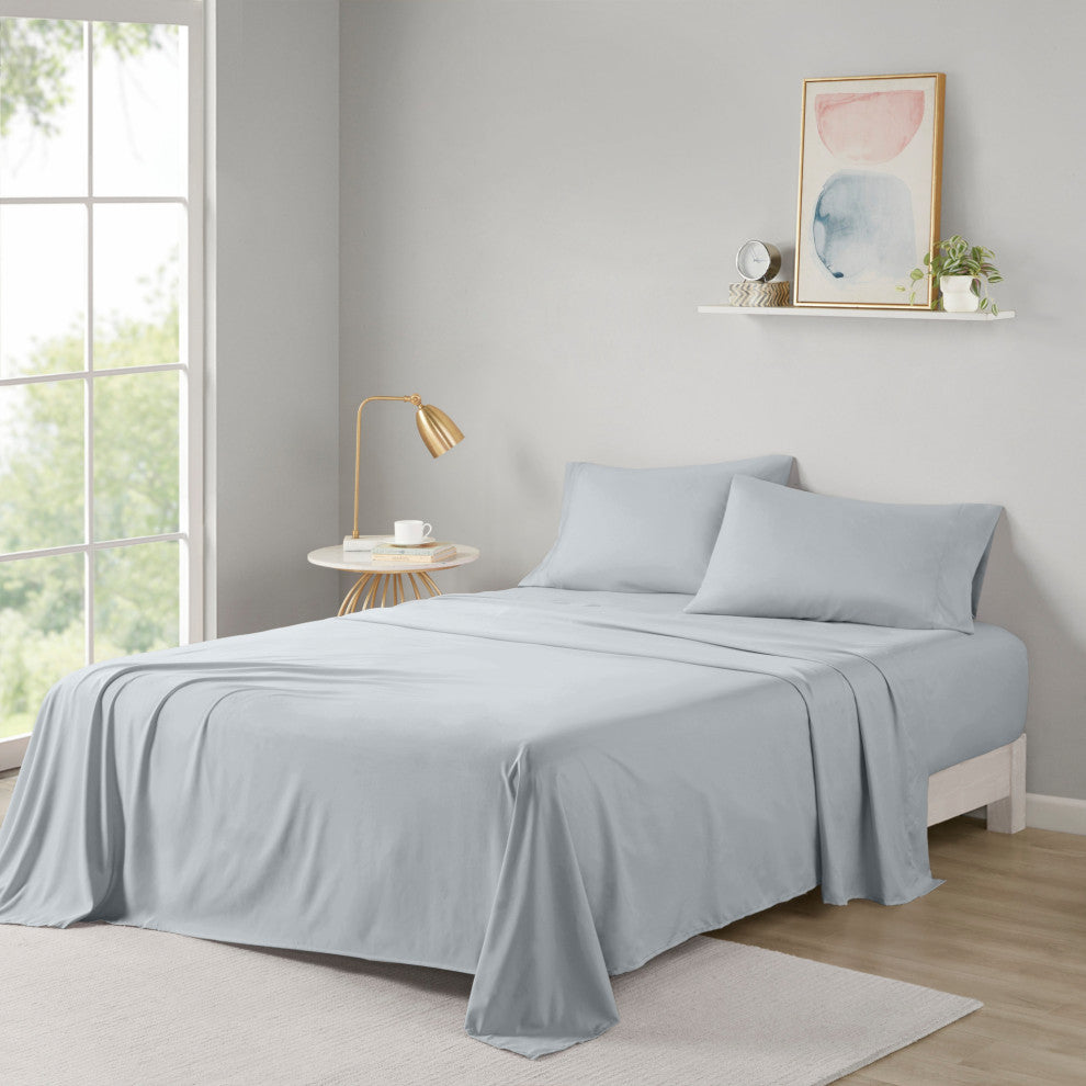 Intelligent Design Microfiber All Season Soft Touch Sheet Set, Grey