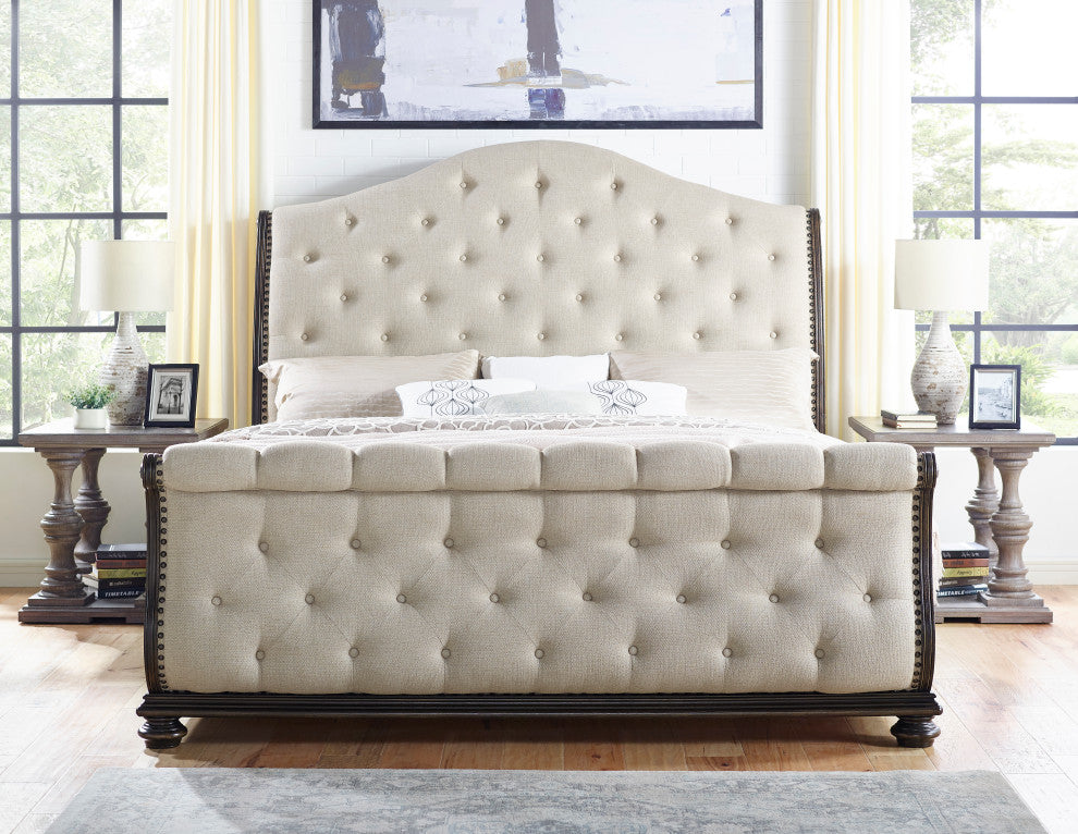 Rhapsody Bed, Queen, Sleigh Bed