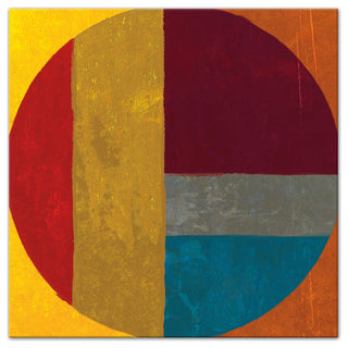 Red Circle 24x24 Canvas Wall Art
