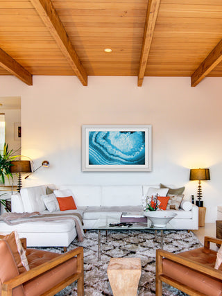 "Snow Ridges" Framed Art Print