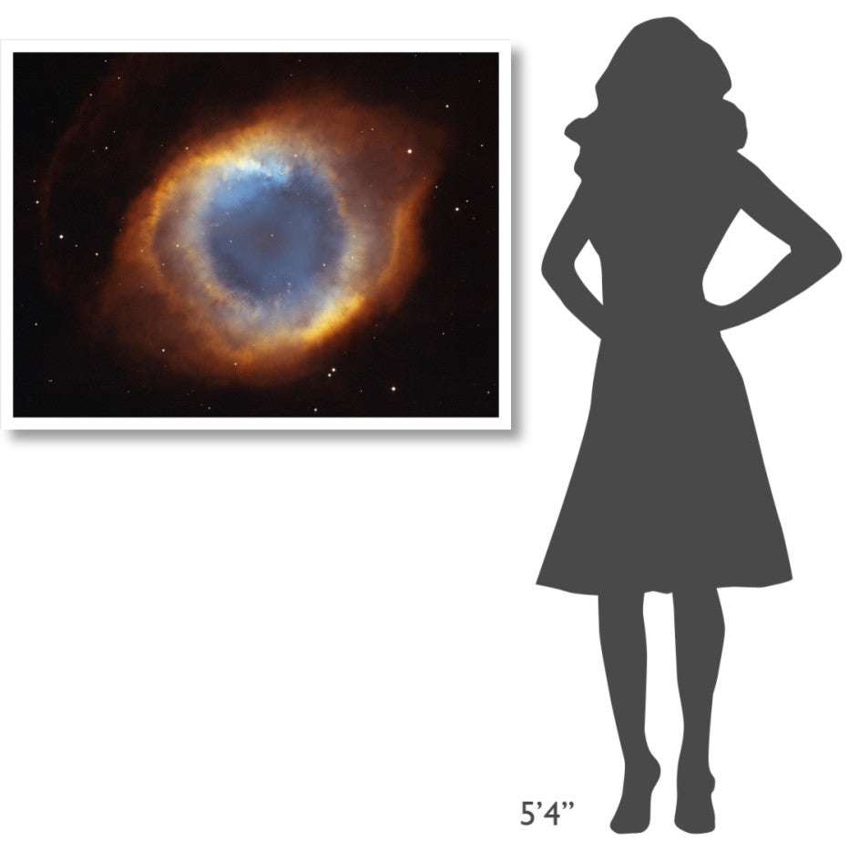 "Helix Nebula - a Gaseous Envelope Expelled By a Dying Star" Paper Art, 42"x32"