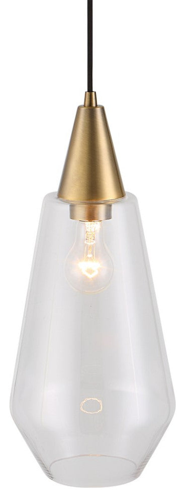 Uttermost Eichler 1-Light Mini Pendant 21559, Antique Brass