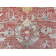 Coral Red, Angora Ushak Soft Wool, Hand Knotted Oversized Rug, 11'7" x 14'6"