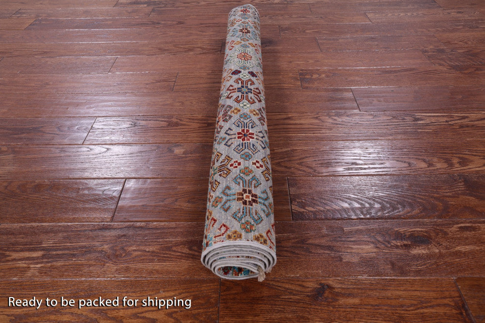 3' 5" X 4' 11" Khorjin Super Kazak Handmade Wool Rug - Q12612