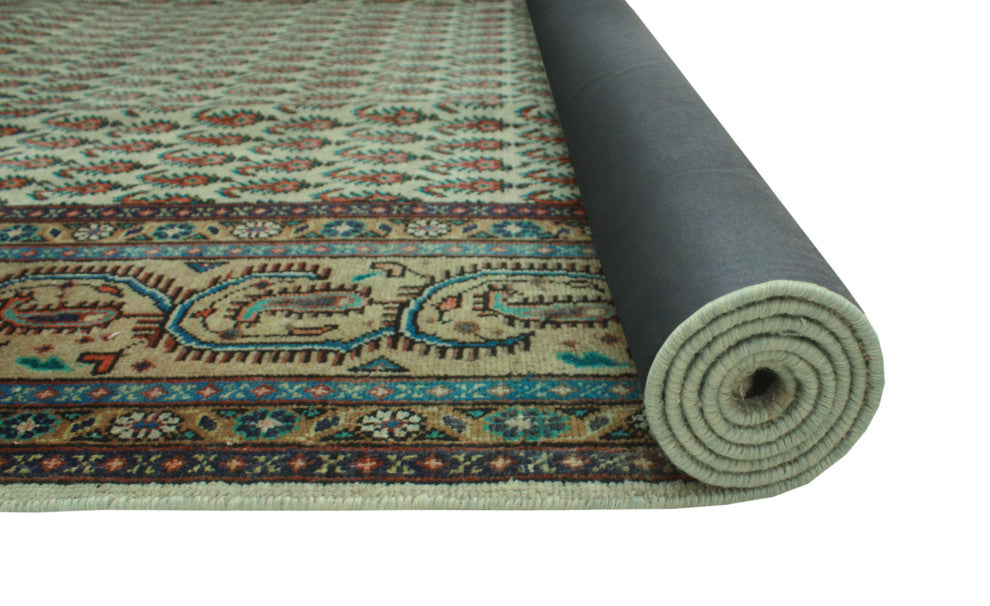 Fine Vintage Distressed Halstead Ivory Rug