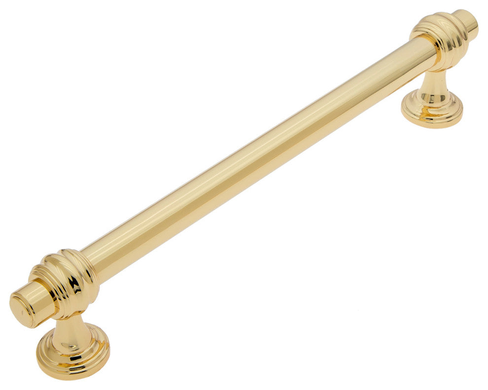 Utopia Alley Zinc Cabinet Knob,  Polished Gold, 6.3", 1 Pack