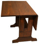 Mission Solid Oak Drop Leaf Dining Table