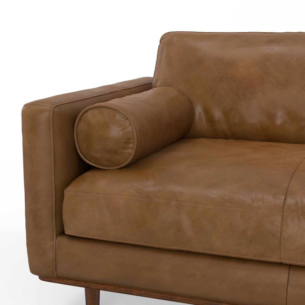 Morrison 72 inch Sofa, Caramel Brown