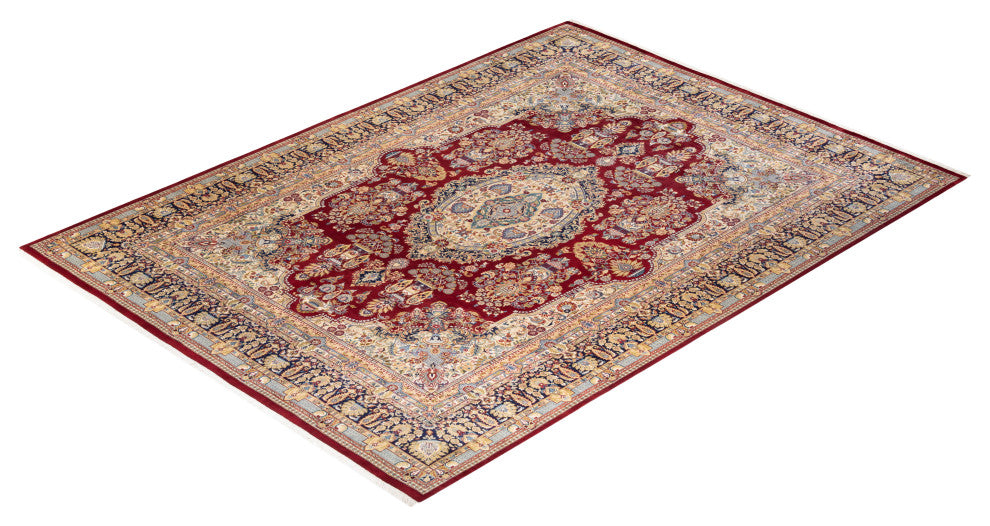 Mogul, One-of-a-Kind Hand-Knotted Area Rug Red, 9'' 1" x 12'' 4"