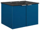 Maybelle 24" Wall-Mount Bathroom Vanity Navy Black -5370