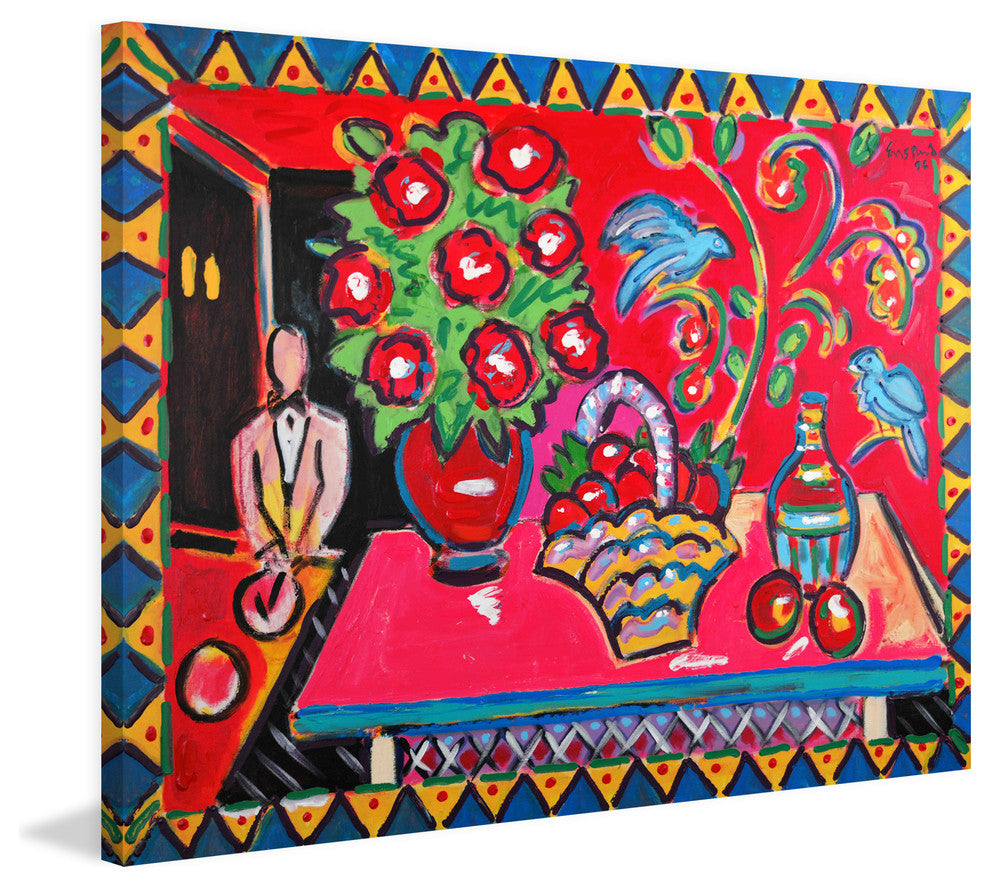 "Felidia" Print on Canvas by Wayne Ensrud