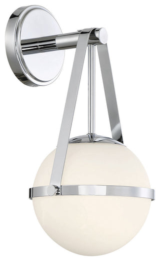 Polson 1-Light Wall Sconce, Polished Chrome
