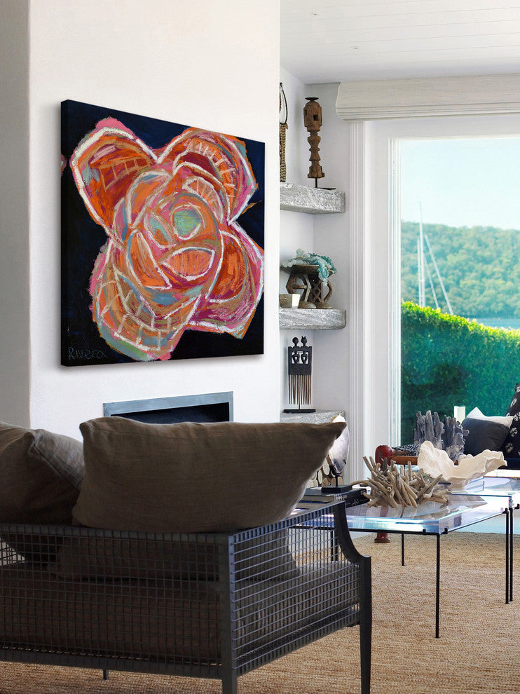 Marmont Hill, "Colorful Magnolia II" by Michelle Rivera on Wrapped Canvas, 18x18