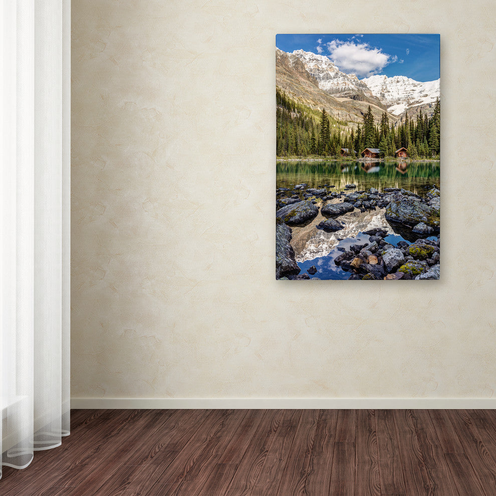 Pierre Leclerc 'Lake O'Hara Lodge' Canvas Art, 47x30