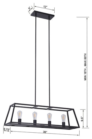 Linea di Liara Lorenzi Linear Chandelier