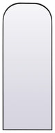 Metal Frame Arch Full Length Mirror 28X74 Inch, Black