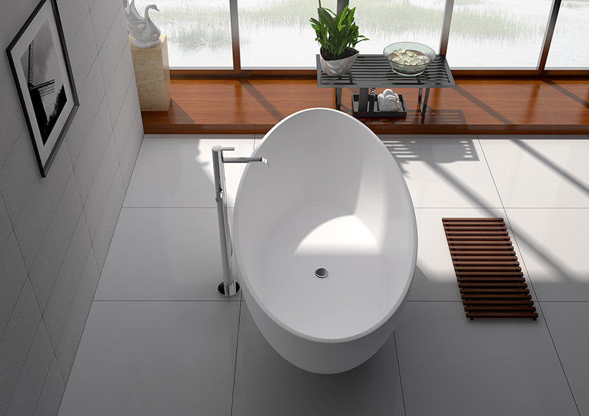 Legion Furniture Adrian Matte Tub, White