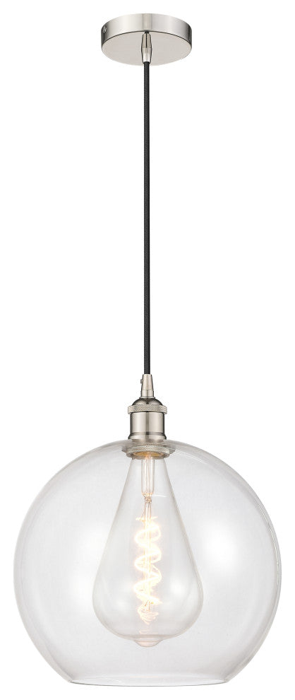 Innovations 616-1P-PN-G122-12 1-Light Mini Pendant, Polished Nickel