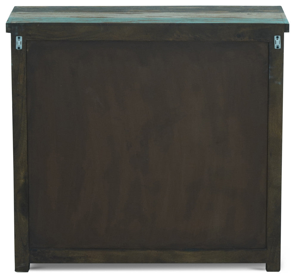 Tracey Handmade Distressed Mango Wood Sideboard, Multicolored