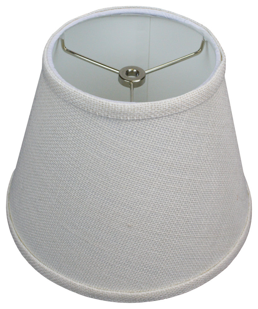Fenchel Shades 6"x10"x8" Spider Attachment Empire Lamp Shade, Burlap Off White