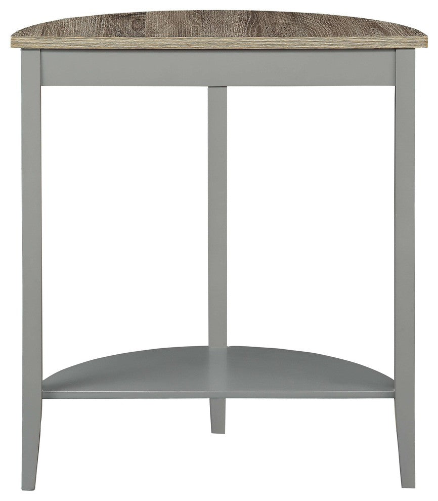 ACME Justino Console Table, Gray Oak and Gray
