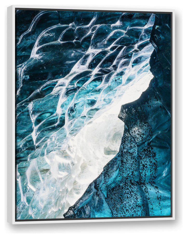 Shimmering Reality 30x40 White Floating Framed Canvas