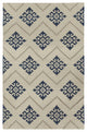 Capel Genevieve Gorder Flakes Blue 3629_450 Flat Woven Rugs - 5' X 8' Rectangle