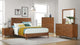Mid-Century Modern Bed, Cinnamon, California King